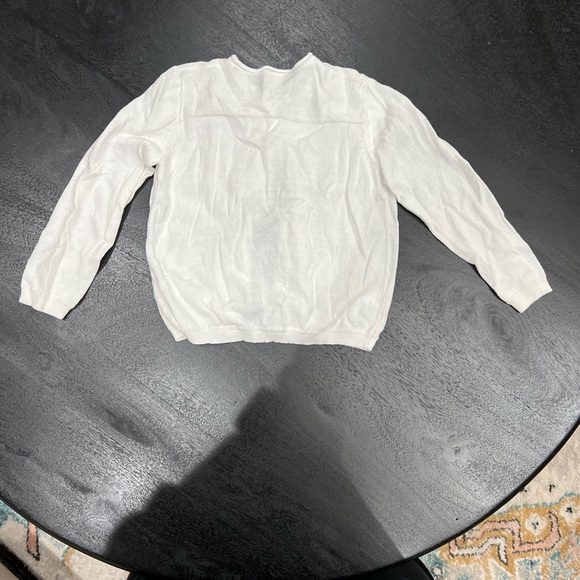 🤍👶Petite Bateau👶🤍Girls White Button Up Cardigan Size 36 Months - Picture 2 of 3
